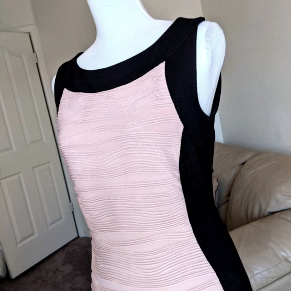 Peach and Black Sheath Dress by Dana Buchman- Size 10 - Picture 2 of 6